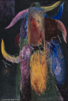  Kornis, György - Weeping for the Bull I., 1988; 61x41; oil on fibreboard